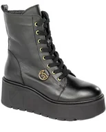 Botki damskie - Trzewiki Karino 4484 076F Czarny lico - KARINO - miniaturka - grafika 1