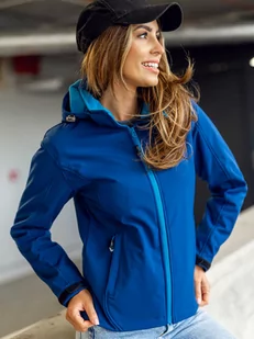 Kurtka damska przejściowa softshell granatowa Denley AB056 - Kurtki damskie - miniaturka - grafika 1