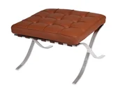 Podnóżki, podpórki, podkładki - D2.Design Podnóżek BA1 jasny brązowy skóra naturalna 70472 - miniaturka - grafika 1