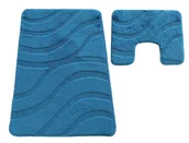 Dywaniki łazienkowe - Turkusowy zestaw dywaników do łazienki Z5-T23 - miniaturka - grafika 1