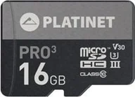 Karty pamięci - Karta Platinet Pro3 MicroSDHC 16 GB Class 10 UHS-III/U3 V30 PMMSD16UIII - miniaturka - grafika 1