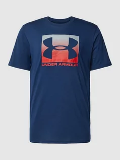 Koszulki męskie - T-shirt z nadrukiem z logo - grafika 1