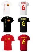 Koszulki sportowe męskie - Koszulka HISZPANIA ANDRES INIESTA 6 JR - miniaturka - grafika 1
