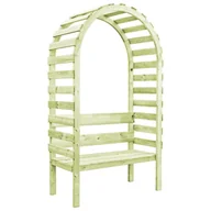Kratki i pergole - vidaXL Pergola ogrodowa z ławką, 130x60x230 cm, impregnowana sosna FSC - miniaturka - grafika 1