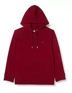 Bluzy damskie - Tommy Hilfiger Damska bluza z kapturem CRV Regular Heavyweight Knits, Rouge, 50, Czerwony - miniaturka - grafika 1