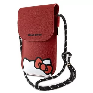Torba HELLO KITTY Leather Hiding Kitty Cord Czerwony - Etui i futerały do telefonów - miniaturka - grafika 1