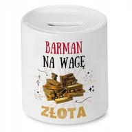 Skarbonki - Dla Barmana Skarbonka na Urodziny na Prezent z Nadrukiem ze Zdjęciem - miniaturka - grafika 1