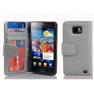 Cadorabo pokrowiec na Samsung Galaxy S2 / S2 PLUS w kolorze białym pokrowiec na telefon komórkowy pokrowiec ochronny etui książeczka kieszenie na karty - Etui i futerały do telefonów - miniaturka - grafika 1