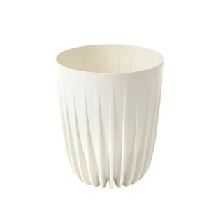 Doniczka plastikowa Mira śr.19 cm kremowa Lamela - Donice - miniaturka - grafika 1