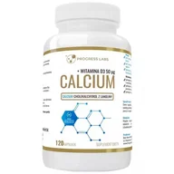 Witaminy i minerały - PROGRESS LABS Calcium + Witamina D3 120 kaps - miniaturka - grafika 1