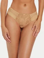 Majtki damskie - Chantelle Figi brazylijskie Fleurs Signature C12Q40 Beżowy - miniaturka - grafika 1