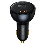 Ładowarki samochodowe - Baseus Qualcomm Quick Charge 5 Ładowarka samochodowa 2xUSB-C + USB 160W Qualcomm Quick Charge 5.0 PD 3.0 - miniaturka - grafika 1