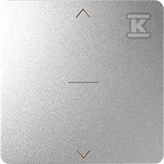Klawisze i ramki - Kontakt Simon KONTAKT_SIMON Klawisz pojedynczy z piktogramem żaluzjowym DETAIL 82 Aluminium 82033-93 - miniaturka - grafika 1