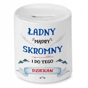 Skarbonki - Skarbonka Dla Dziekana na Urodziny na Prezent z Nadrukiem ze Zdjęciem + Opakowanie na prezent (wzór 03) - miniaturka - grafika 1