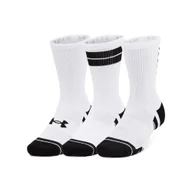 Skarpetki dla dzieci - Skarpetki Under Armour Perf Tech Nov 3pk Crew White/White/Black L - miniaturka - grafika 1