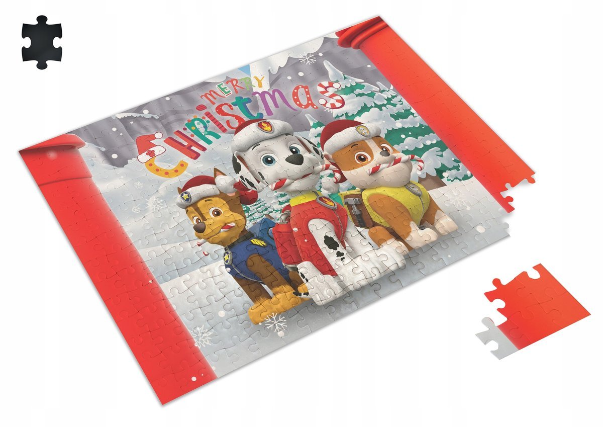 PUZZLE Psi Patrol Pieski Świąteczne Christmas + IMIĘ Pudełko A3 252 el. #4