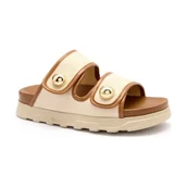 Klapki i japonki damskie - Furla Klapki FURLA SFERA | z dodatkiem skóry - miniaturka - grafika 1