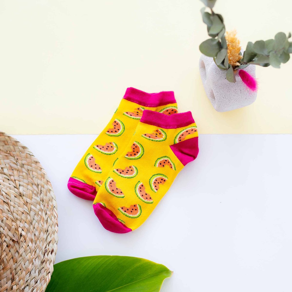 Młodzieżowe skarpetki stopki Hipstery arbuzy Adrian r.35/38