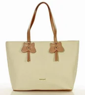 Torebki damskie - MONNARI Wygodna torebka shopper bag z motylkiem biały - miniaturka - grafika 1