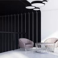 Lampy sufitowe - TEMAR LIGHTING Lampa sufitowa Cleo,  50cm, czarna - miniaturka - grafika 1