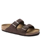 Klapki i japonki męskie - Birkenstock Skórzane klapki "Arizona" w kolorze brązowym - miniaturka - grafika 1