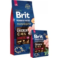 Sucha karma dla psów - Brit Premium by Nature Senior L+XL 3 kg - miniaturka - grafika 1