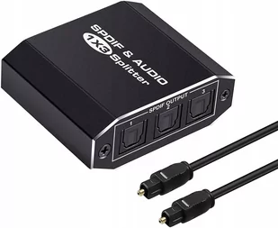 Audio Splitter 1X3 Spdif Toslink Rozdziel Optyczny - Kable Audio Splitter 1X3 Spdif Toslink Rozdziel Optyczny - Kable - miniaturka - grafika 1