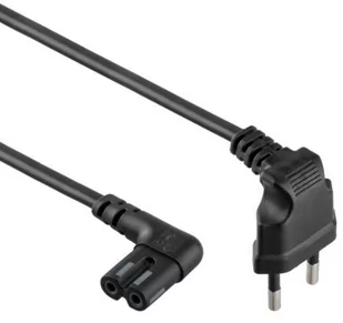 Gembird Kabel zasilający C7 kątowy 1m (PC-184L) - Kable komputerowe i do monitorów - miniaturka - grafika 1