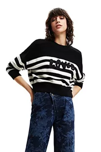 Desigual Sweter damski, czarny, S - Swetry damskie - miniaturka - grafika 1