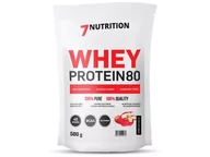 Odżywki białkowe - 7Nutrition Odżywka białkowa, Whey Protein 80, caffe latte, 500 g - miniaturka - grafika 1