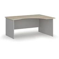 Biurka - Biurko narożne PRIMO GRAY, 1600 x 1200 mm, prawe, szary/dąb naturalny - miniaturka - grafika 1