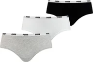 Majtki damskie - Bielizna damska Puma Hipster 3P Pack biało-szaro-czarne 5030070 01 / 907592 01-XS - miniaturka - grafika 1