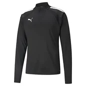 Swetry męskie - PUMA PUMA Męski sweter z zamkiem błyskawicznym Teamliga 14 Puma Black-Puma White 3XL 657236 - miniaturka - grafika 1
