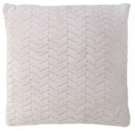 Poszewki na poduszki - Miękka, wytłaczana poszewka beżowa 40x40 cm - miniaturka - grafika 1