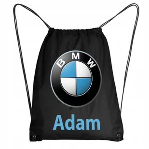 Worek Szkolny Na Buty Plecak BMW Auto Logo + IMIĘ - Plecaki worki - miniaturka - grafika 1