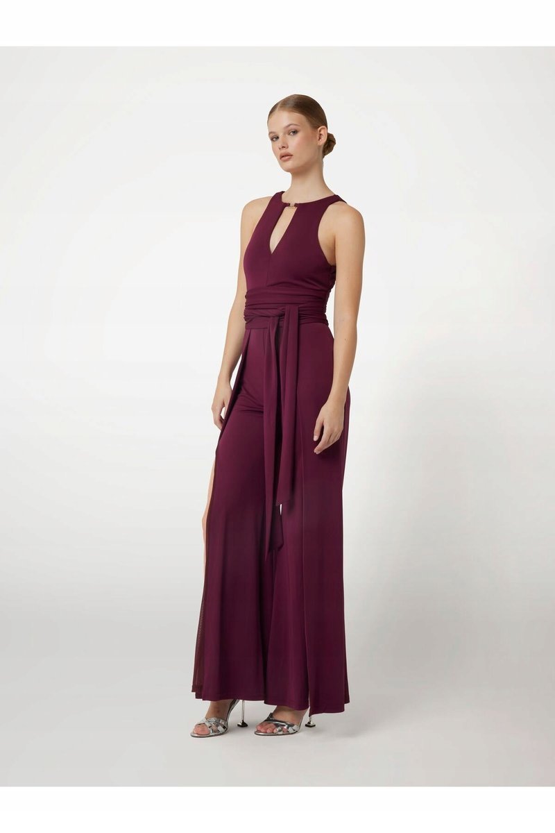MARCIANO BY GUESS KOMBINEZON DAMSKI BORDOWY Z ROZCIĘCIAMI 46 GŁA