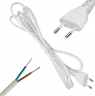 Pozostałe akcesoria sieciowe - Przewód Zasilający Kabel z Wtyczką Euro 1,9m Biały - miniaturka - grafika 1