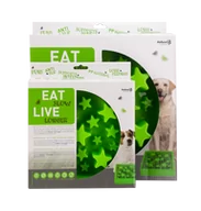 Miski dla psów - Eat Slow Live Longer STAR miska spowalniająca zielona S - miniaturka - grafika 1