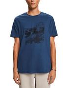Koszulki męskie - ESPRIT T-shirt męski, 420 / szary niebieski, M - miniaturka - grafika 1