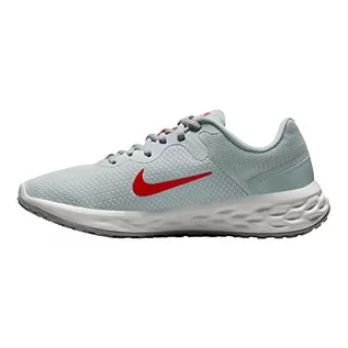 Trampki damskie - Nike Revolution 6 Next Nature, Trampki damskie, Pure Platinum Lt Crimson Wolf Grey, 38 EU - grafika 1