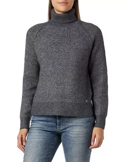 Swetry damskie - Replay Damski sweter z golfem, krój Regular Fit, M10 Dark Grey Melange, XXS - grafika 1