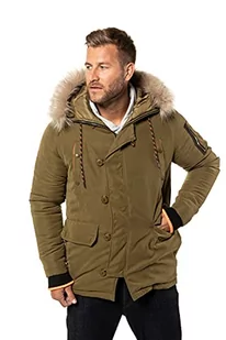 JP 1880 Parka męska duże rozmiary 723365, zielony (zielony 41), XXL - Kurtki męskie - miniaturka - grafika 1
