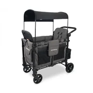 Wózki dziecięce - WonderFold, Elite Double, wózek 2-osobowy, wagon, Gray - miniaturka - grafika 1