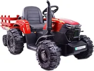 Samochody i pojazdy dla dzieci - Import SUPER-TOYS MEGA TRAKTOR AGRICULTURE Z PRZYCZEPĄ 2X200, 24V, SZYBKI SUPER JAKOSĆ/JC000B - miniaturka - grafika 1