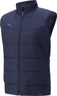 Kamizelki męskie - Puma Kamizelka męska Puma Team Liga Vest Jacket granatowa 657968 06 - miniaturka - grafika 1
