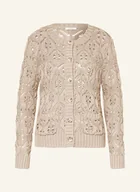 Swetry damskie - Lilienfels Kardigan beige - miniaturka - grafika 1