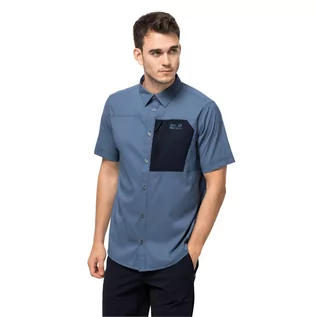 Koszule męskie - Koszula z krótkim rękawem KENOVO II S/S M thunder blue - S - grafika 1