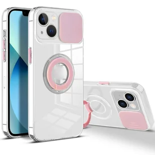 Etui König Design kompatybilne z Apple iPhone 13 mini plastikowe miękkie etui na telefon - Etui na telefon komórkowy różowe - Etui i futerały do telefonów - miniaturka - grafika 1