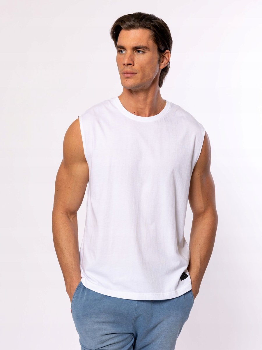 HEAVY TOOLS MĘSKA KOSZULKA BEZ RĘKAWÓW BUSTO BIAŁA WHITE ROZMIAR XL