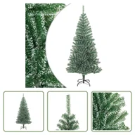 Choinki - The Living Store Sztuczna choinka pokryta śniegiem zielona 210 cm - miniaturka - grafika 1